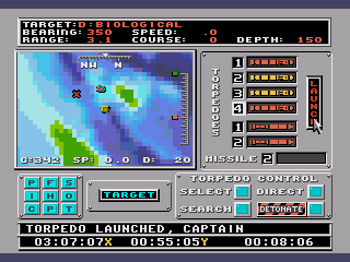 688 Attack Sub screenshot for Genesis