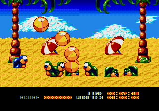 Aquatic Games starring James Pond and Aquabats screenshot for Genesis