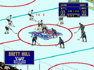 Brett Hull Hockey '95 screenshot for Genesis