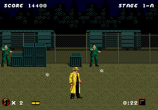 Dick Tracy screenshot for Genesis