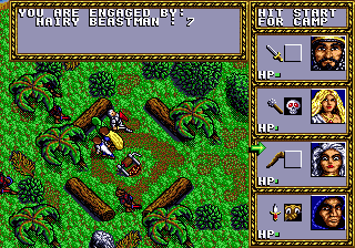Dungeons & Dragons: Warriors of the Eternal Sun screenshot for Genesis