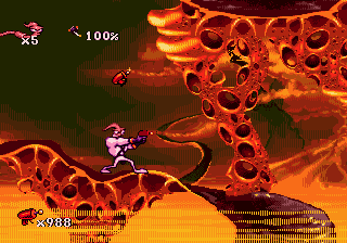 Earthworm Jim screenshot for Genesis