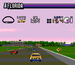 ESPN Speedorld screenshot for Genesis