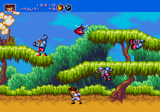 Gunstar Heroes screenshot for Genesis