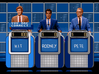 Jeopardy! screenshot for Genesis