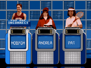 Jeopardy! Sports Edition screenshot for Genesis