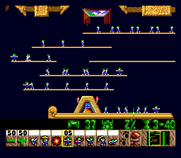 Lemmings screenshot for Genesis
