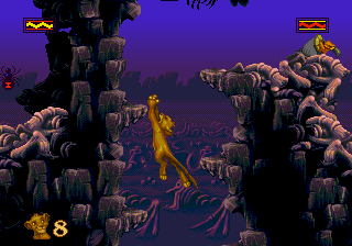 Lion King screenshot for Genesis