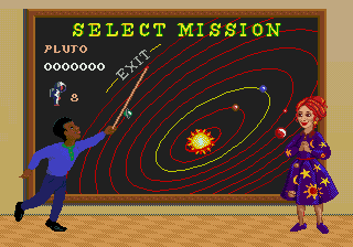 Magic School Bus, (Scholastic's) The: Space Exploration Game screenshot for Genesis