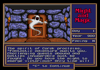 Might and Magic: Gates to Another World screenshot for Genesis