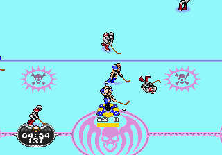 Mutant League Hockey screenshot for Genesis