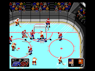 NHL Hockey screenshot for Genesis