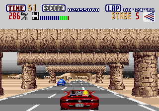 OutRun screenshot for Genesis