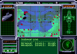 Red Zone screenshot for Genesis
