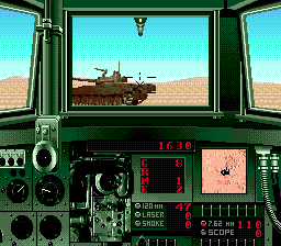 Super Battletank: War in the Gulf screenshot for Genesis