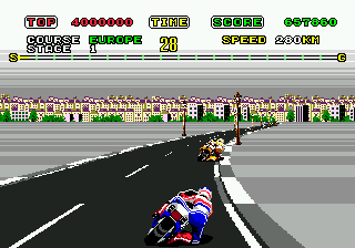 Super Hang-On screenshot for Genesis