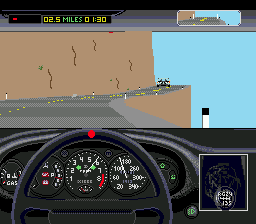 Test Drive II: The Duel screenshot for Genesis
