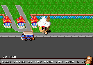 Theme Park screenshot for Genesis