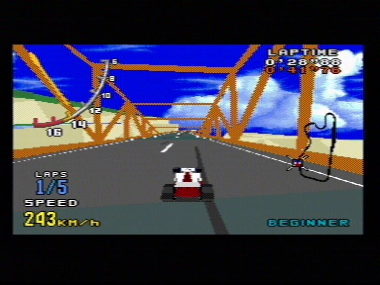 Virtua Racing screenshot for Genesis
