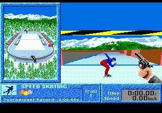 Winter Challenge screenshot for Genesis