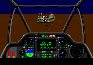 Gunship screenshot for MD PAL