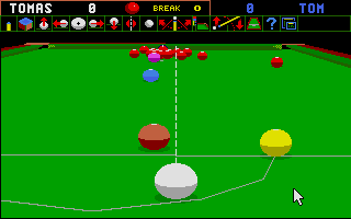 Jimmy White's 'Whirlwind' Snooker screenshot for MD PAL