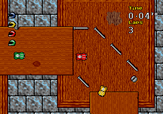 Micro Machines 2: Turbo Tournament screenshot for MD PAL