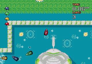 Micro Machines Military screenshot for MD PAL