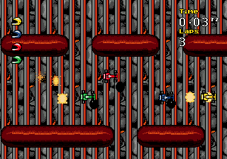 Micro Machines: Turbo Tournament 96 screenshot for MD PAL