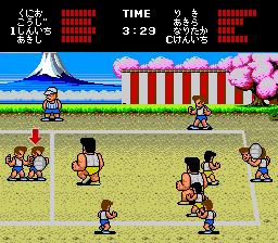 Nekketsu Koukou Dodgeball-bu - PC Bangai Hen screenshot for PCE