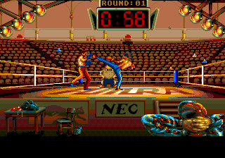Andre Panza Kick Boxing screenshot for PCE CD