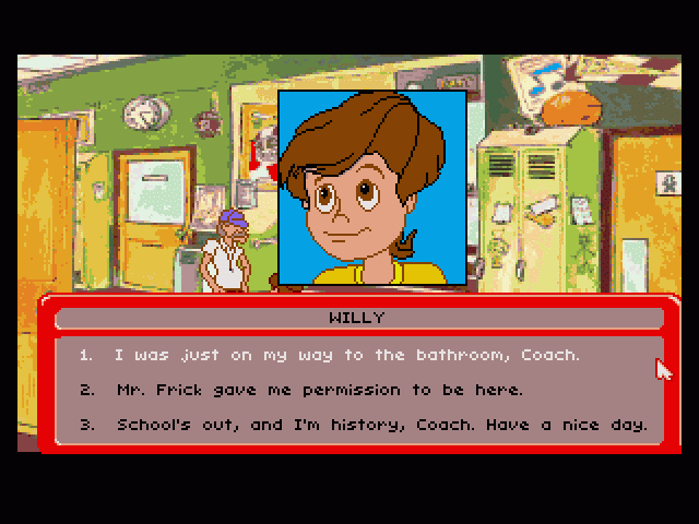 Adventures of Willy Beamish, The screenshot for Sega CD