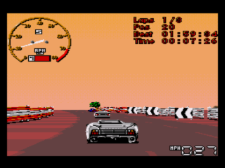 Jaguar XJ220 screenshot for Sega CD