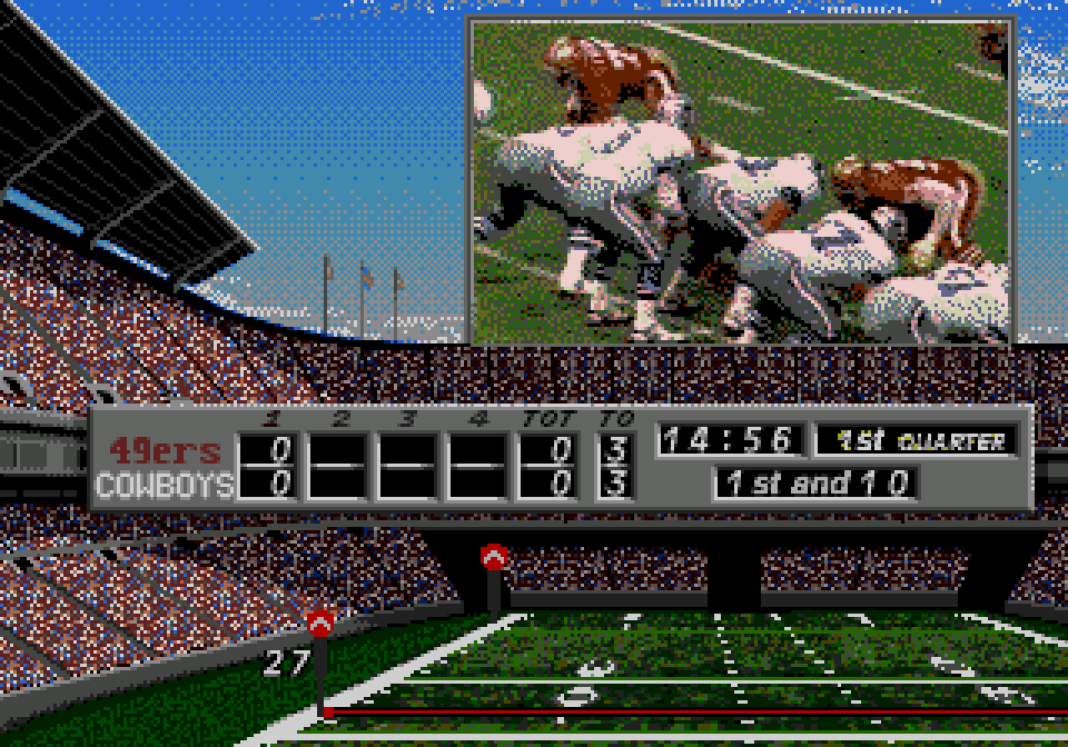 NFL's Greatest - San Francisco vs Dallas 1978-1993 screenshot for Sega CD