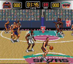 NBA Give 'n Go screenshot for SNES
