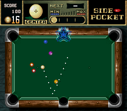 Side Pocket screenshot for SNES