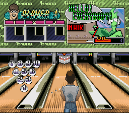 Super Bowling screenshot for SNES