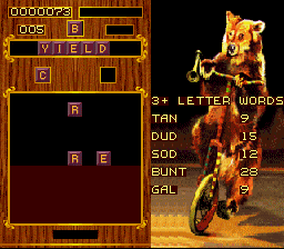 Wordtris screenshot for SNES