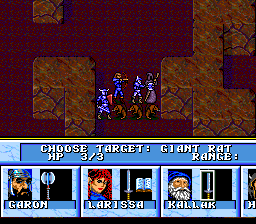 Dungeons & Dragons: Order of the Griffon screenshot for TG-16